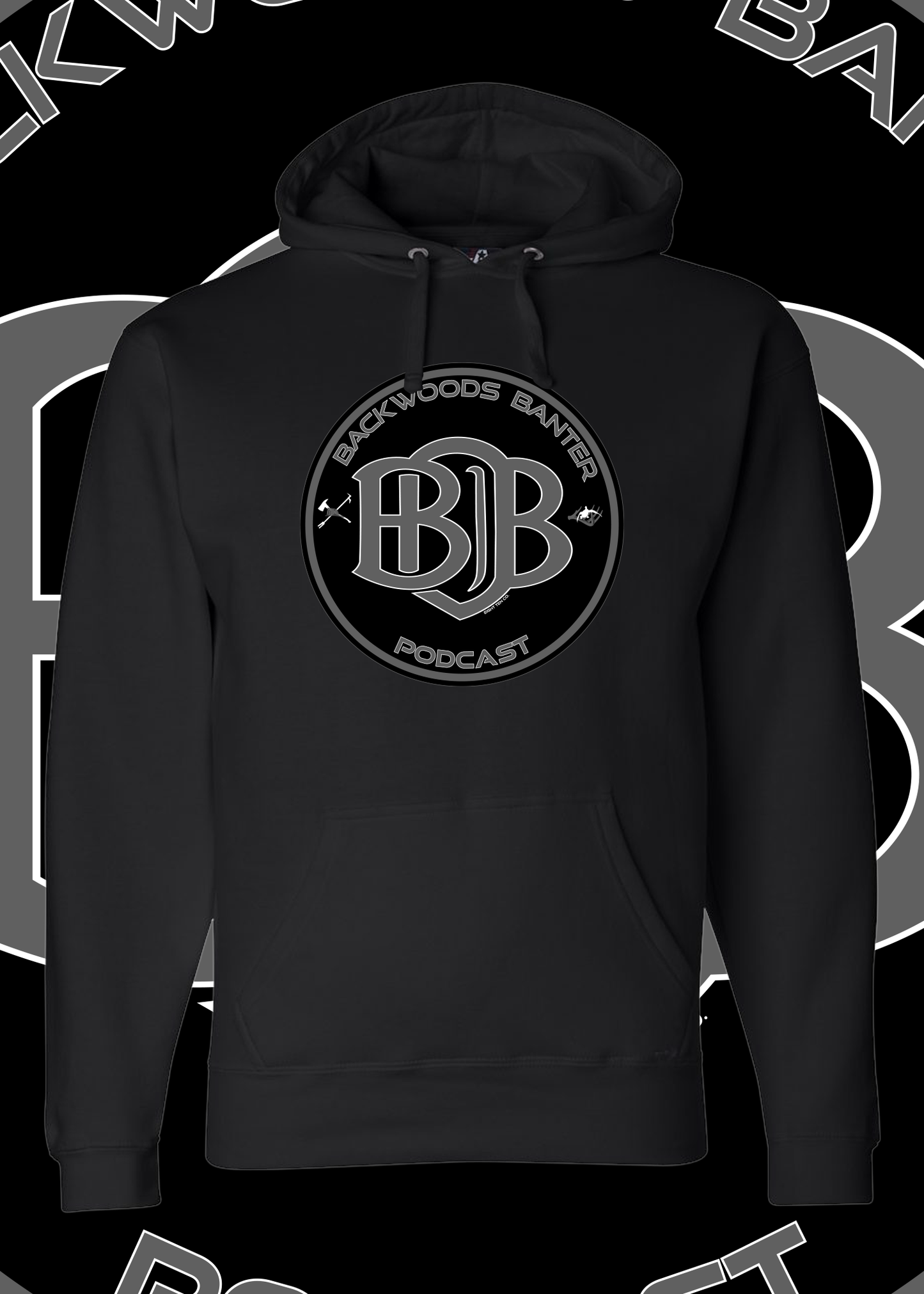 Backwoods Banter V1 Black Hoodie